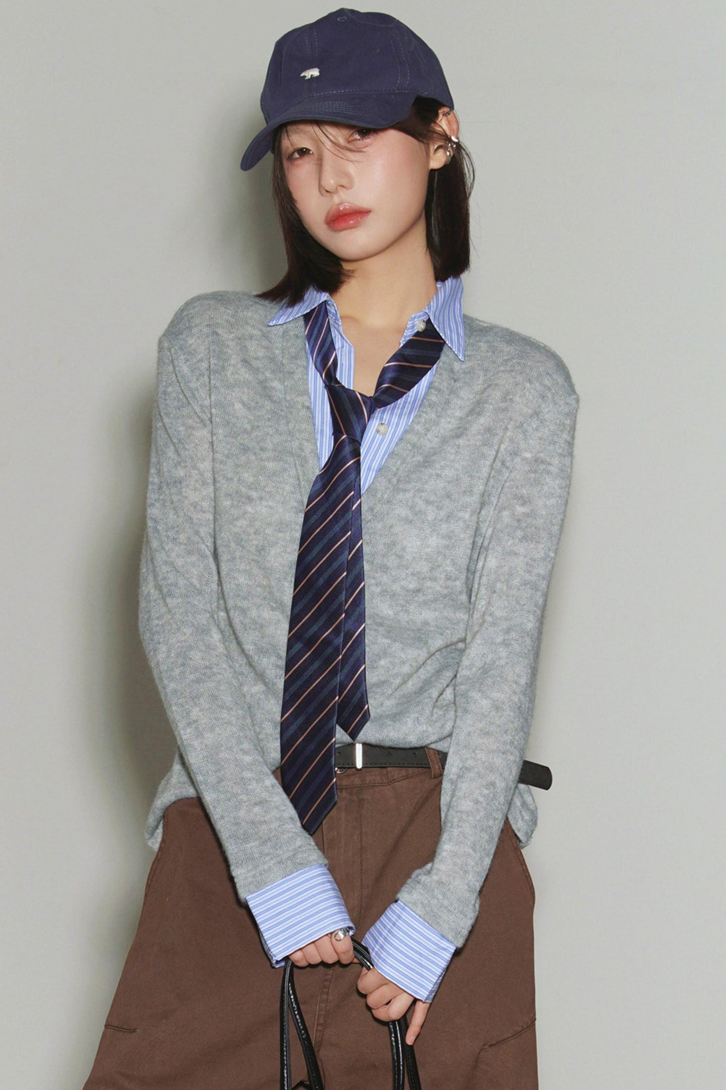 Preppy Knit Sweater Top