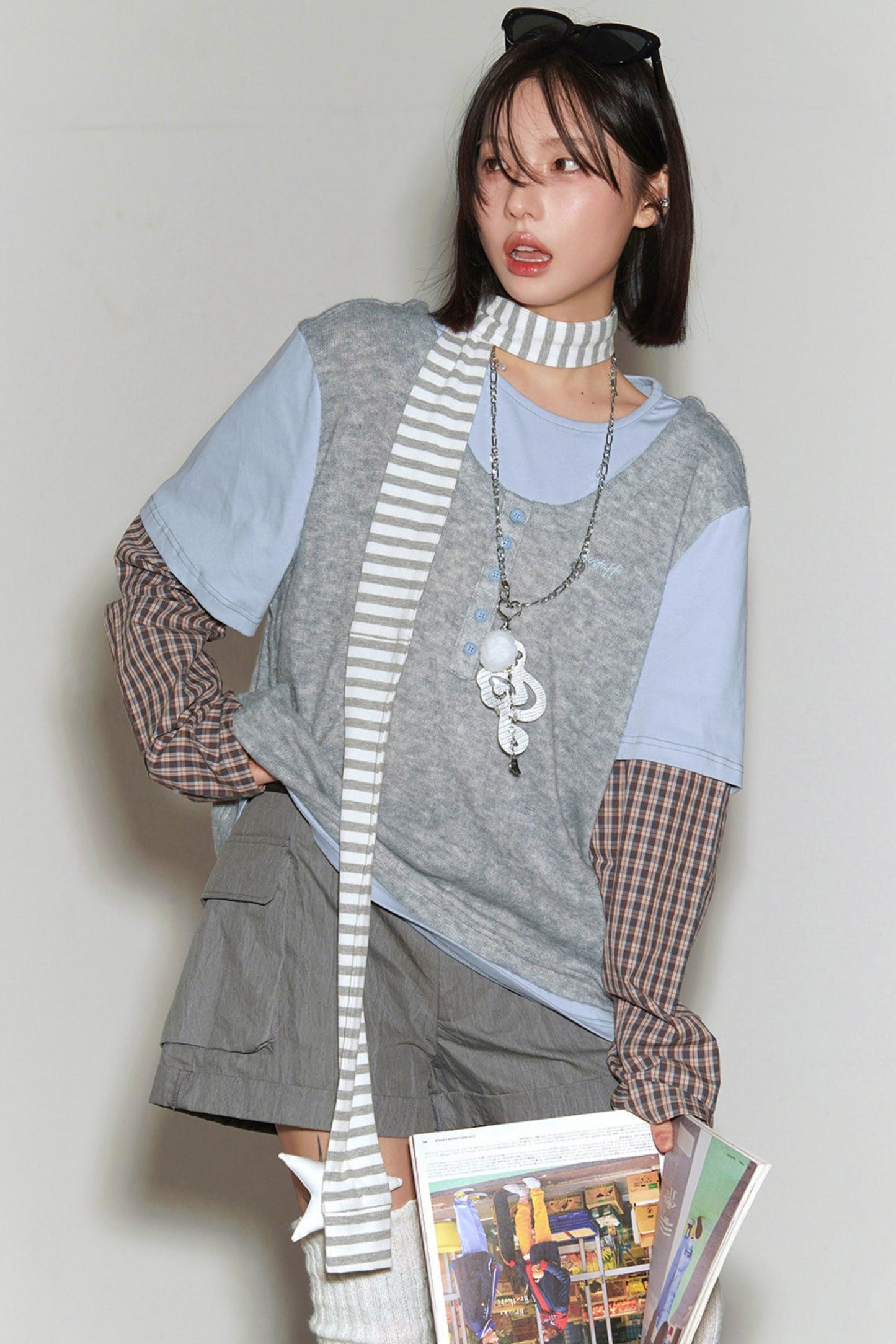 Gravity Patchwork Color Block Top