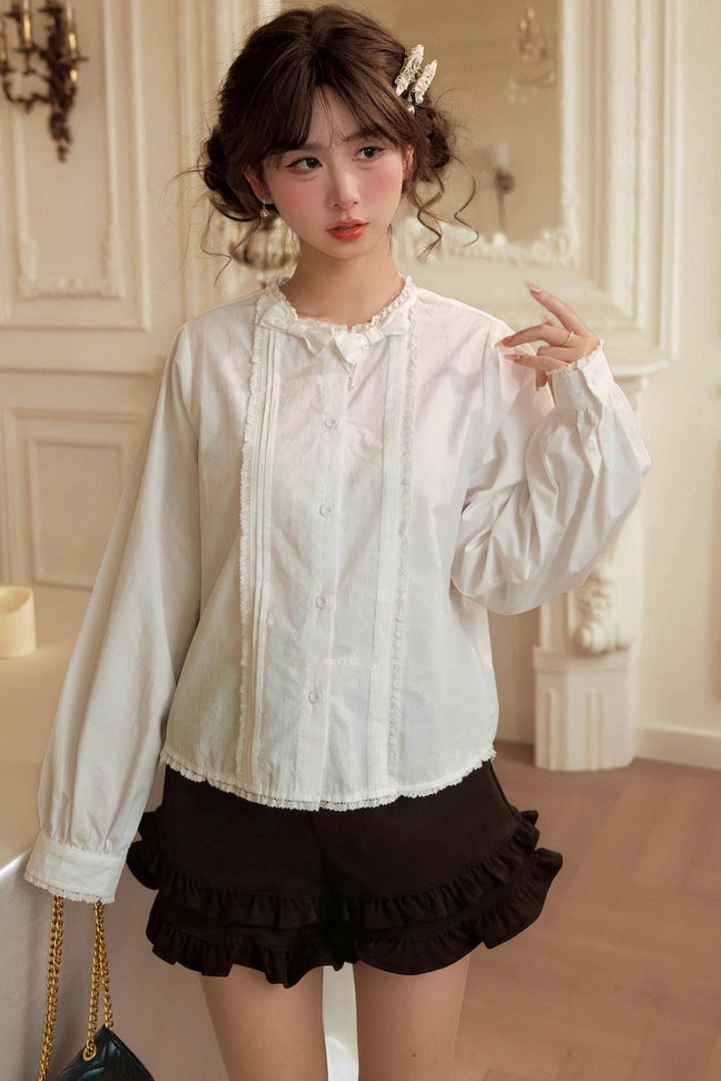 Pure White Lace Blouse