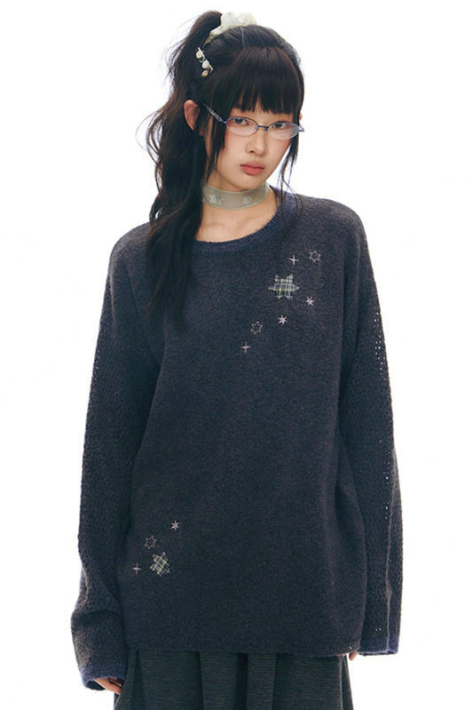 Six Point Star Knit Sweater