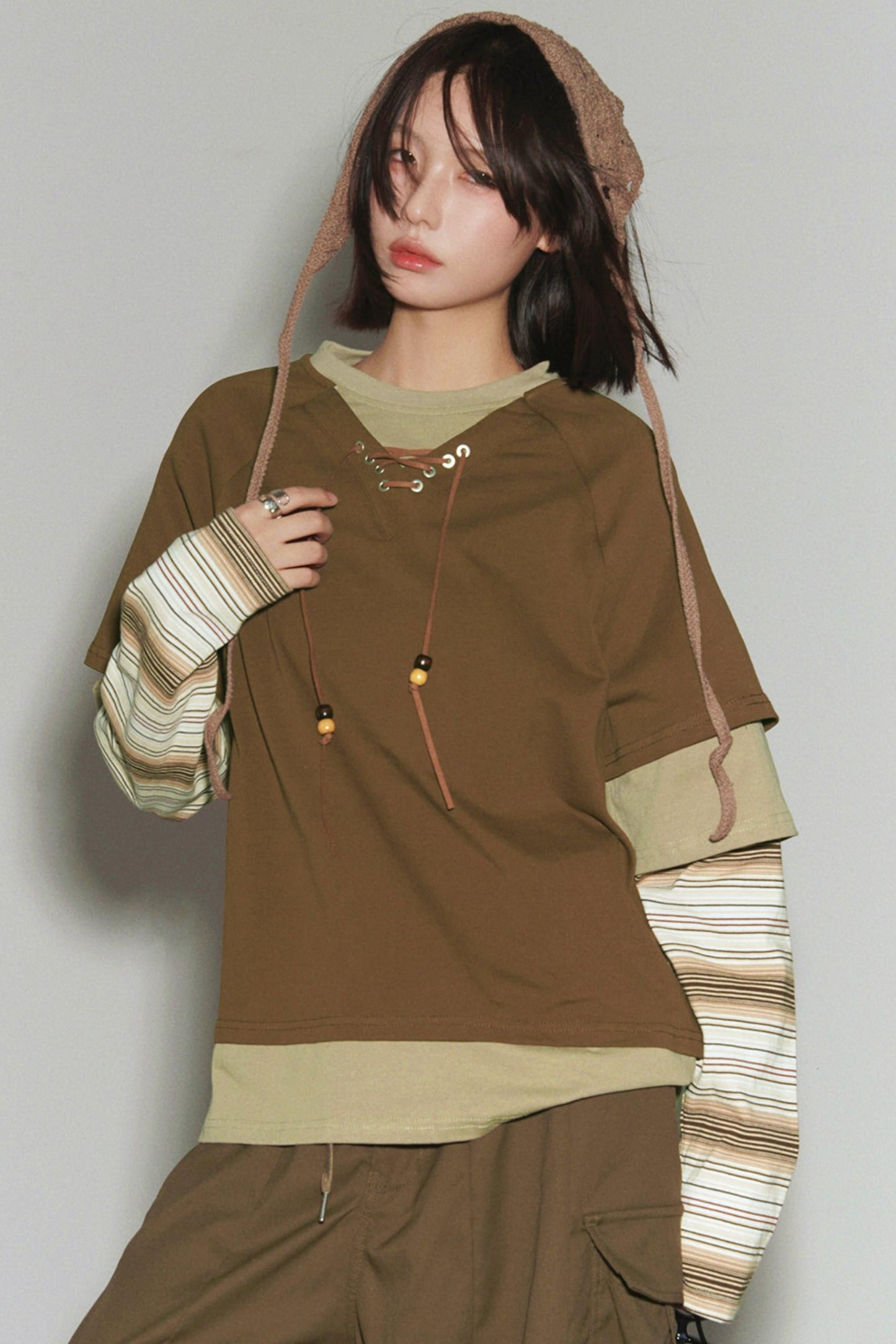 Gravity Patchwork Color Block Top