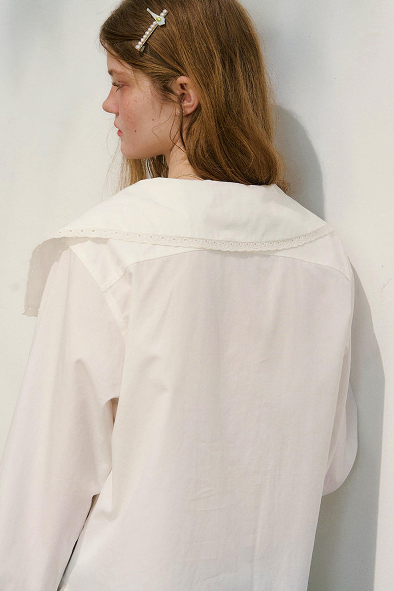 French Sailor Collar Blouse