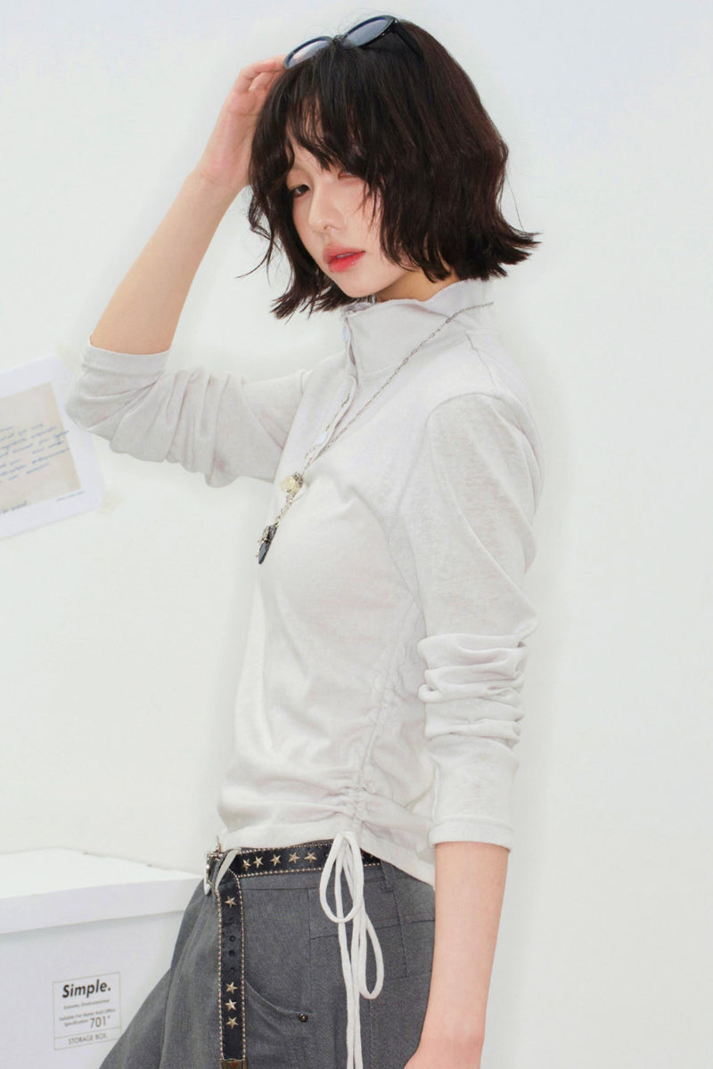 Ripple Drawstring Top