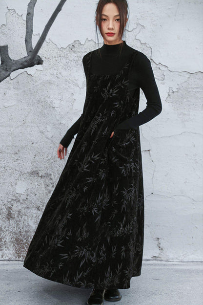 Chenille Dark Pattern Dress