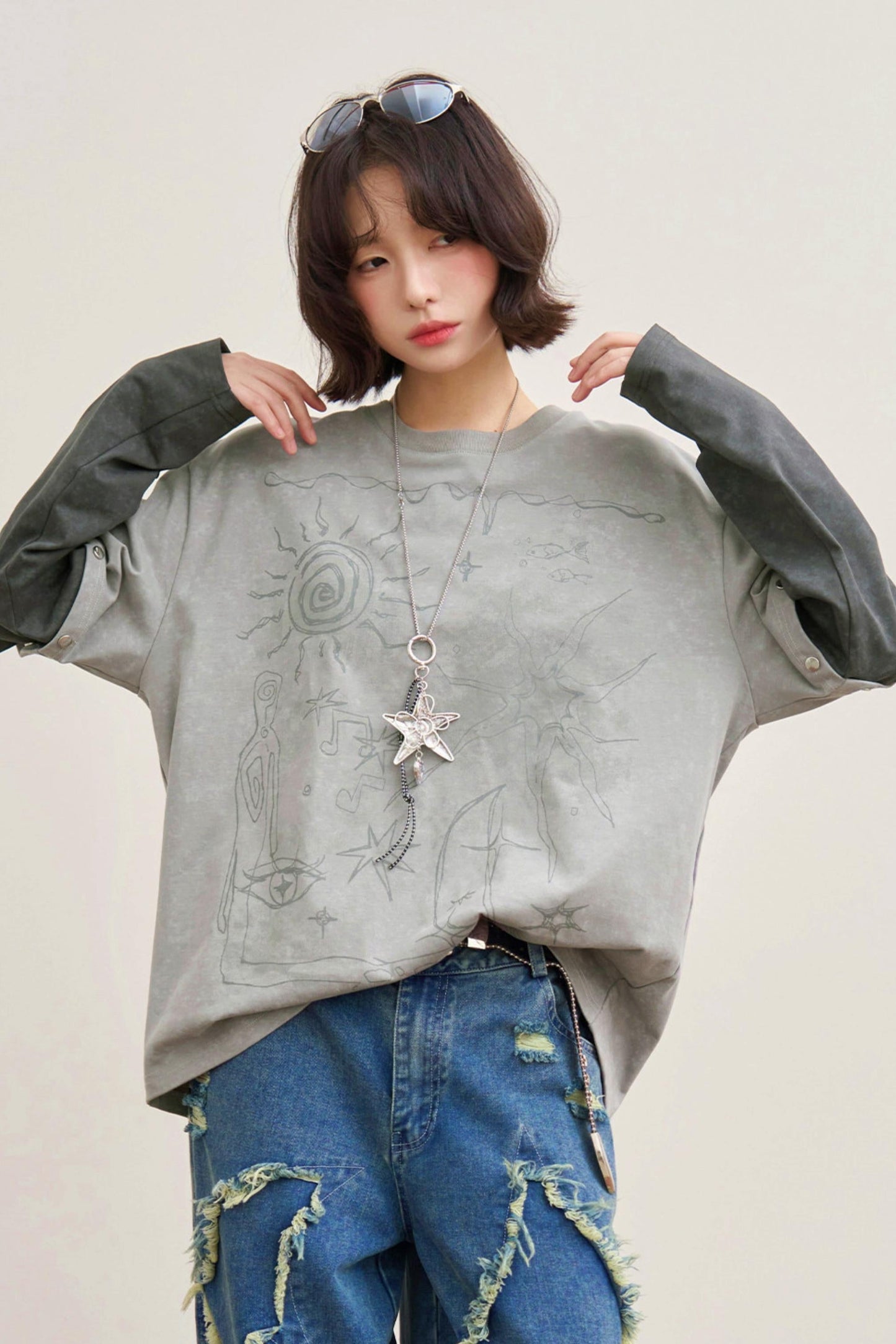 Mode Hand Painted Top