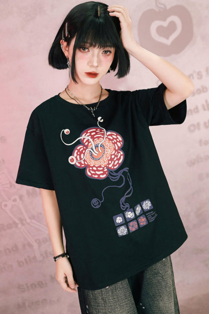 King Flower Cotton Top