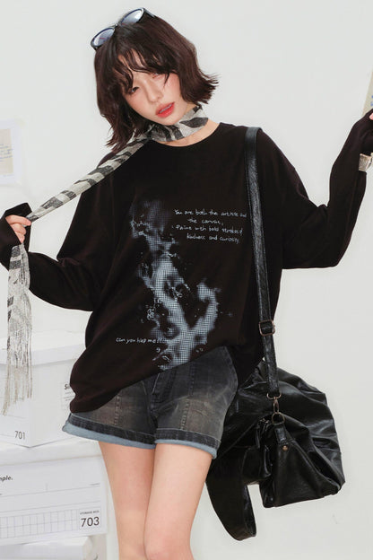 Mode Loose Raglan Top