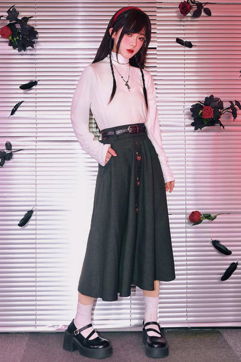 Bar Style Ruched High Neck Blouse