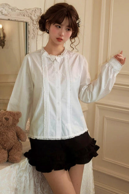 Pure White Lace Blouse