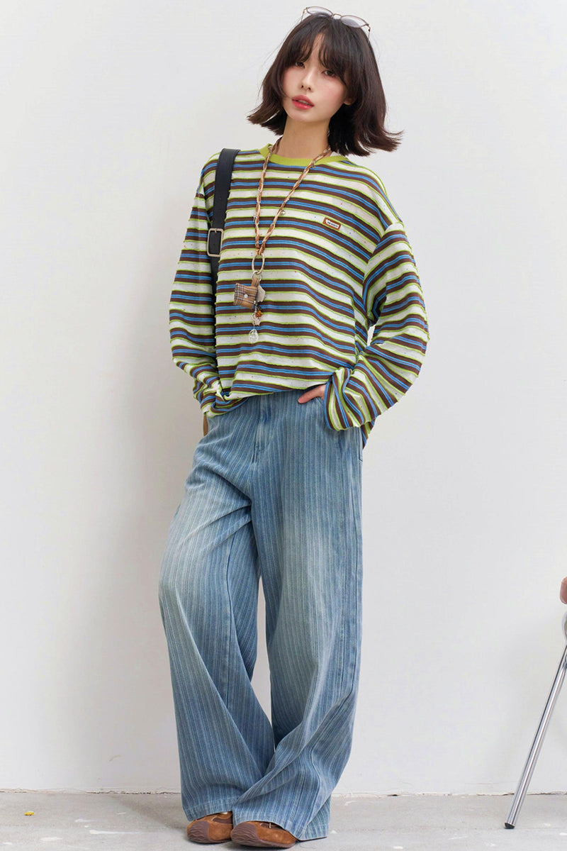 Striped Loose Mode Top