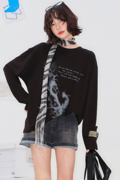 Mode Loose Raglan Top