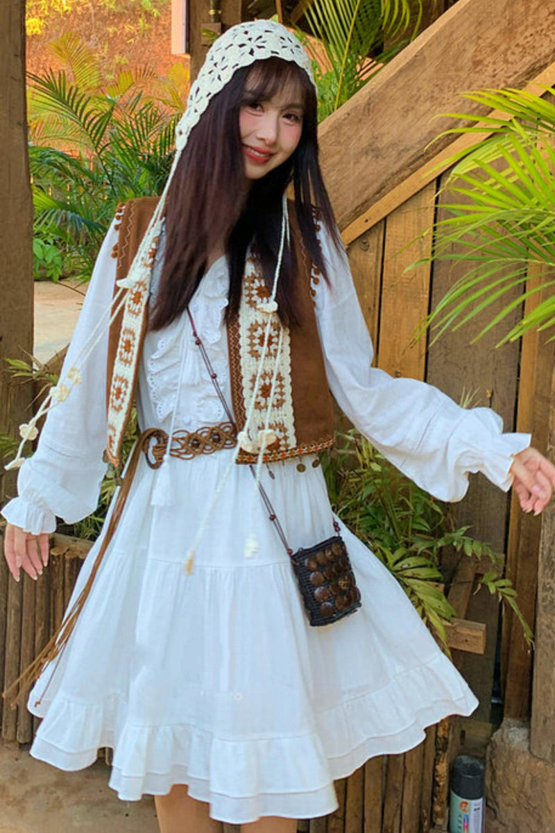 Lace Pure Sleeve Dress