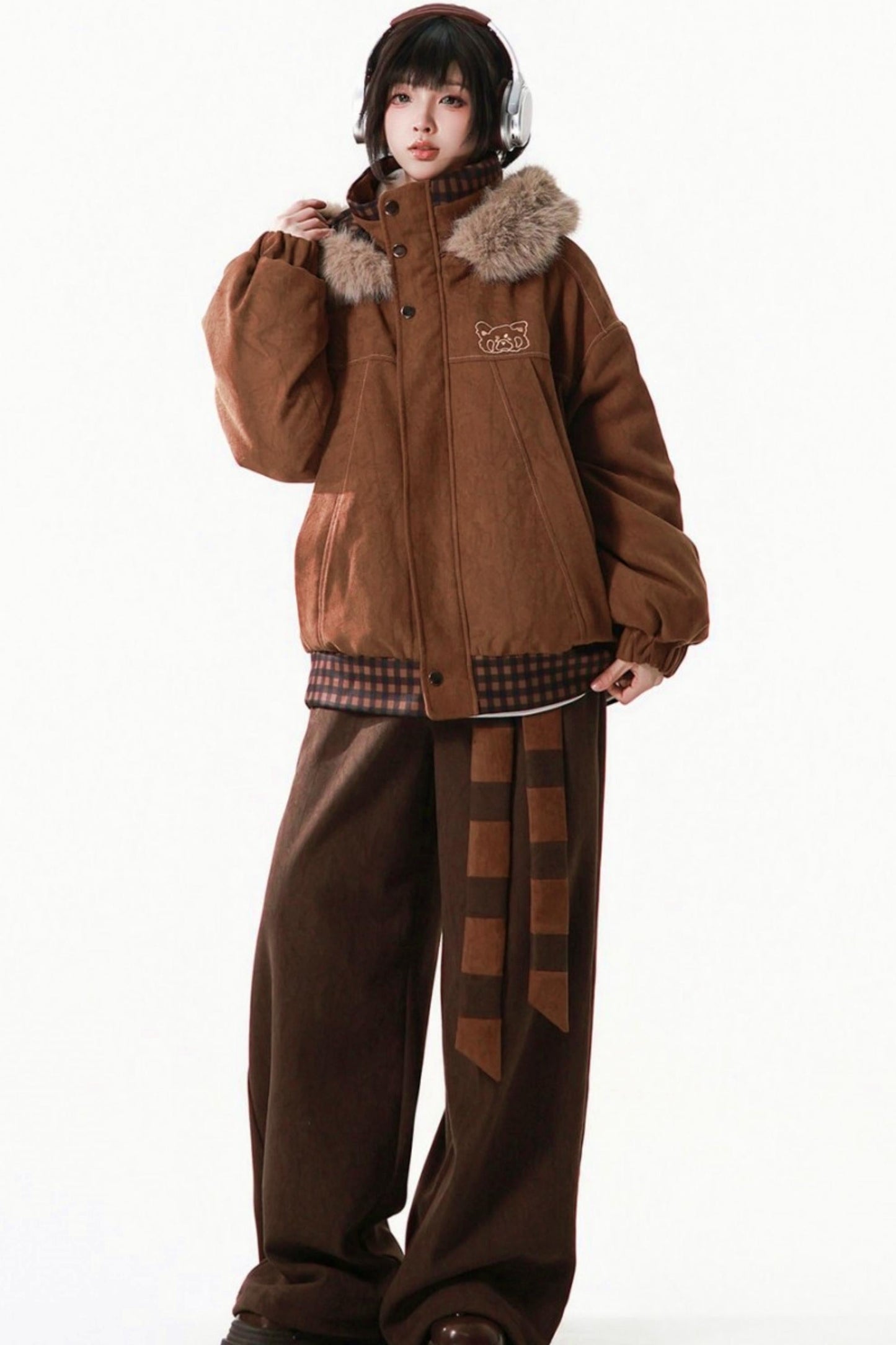 Brown Bear Fur Jacket + Pants