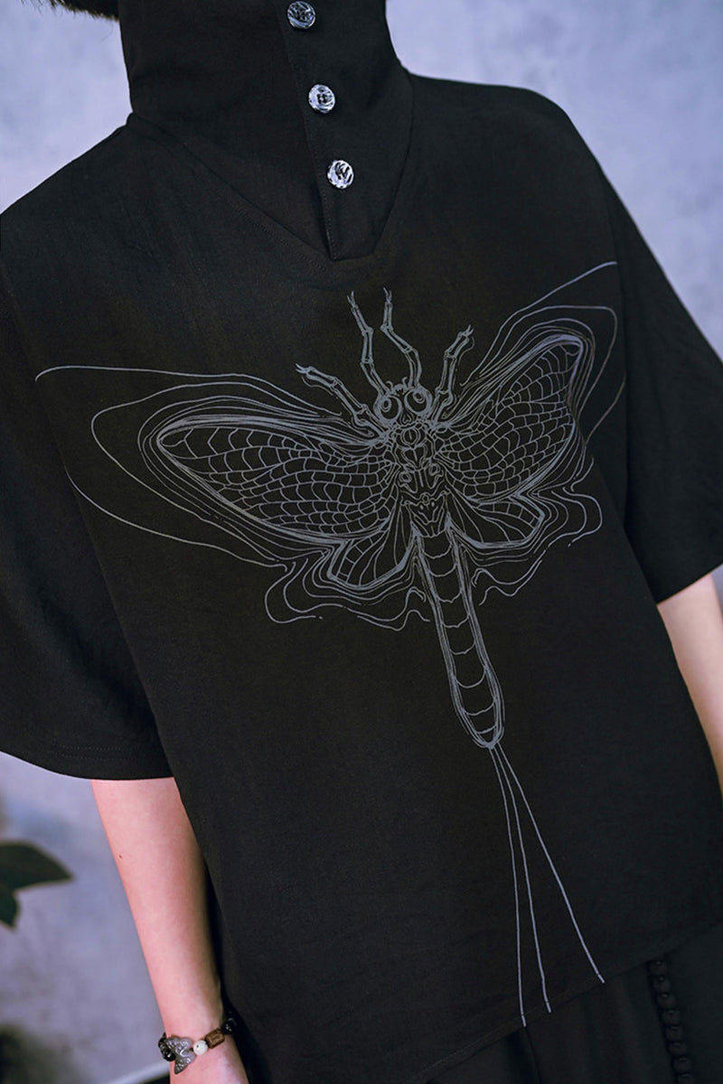 Eternity Printed Mid-sleeve Top