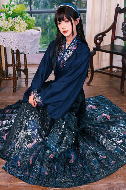 Gold Woven Hanfu Blouse