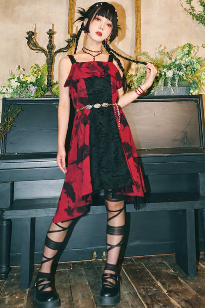 Dark Crow Chiffon Dress