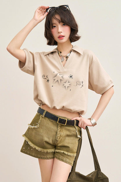 Bubble Star Polo Top