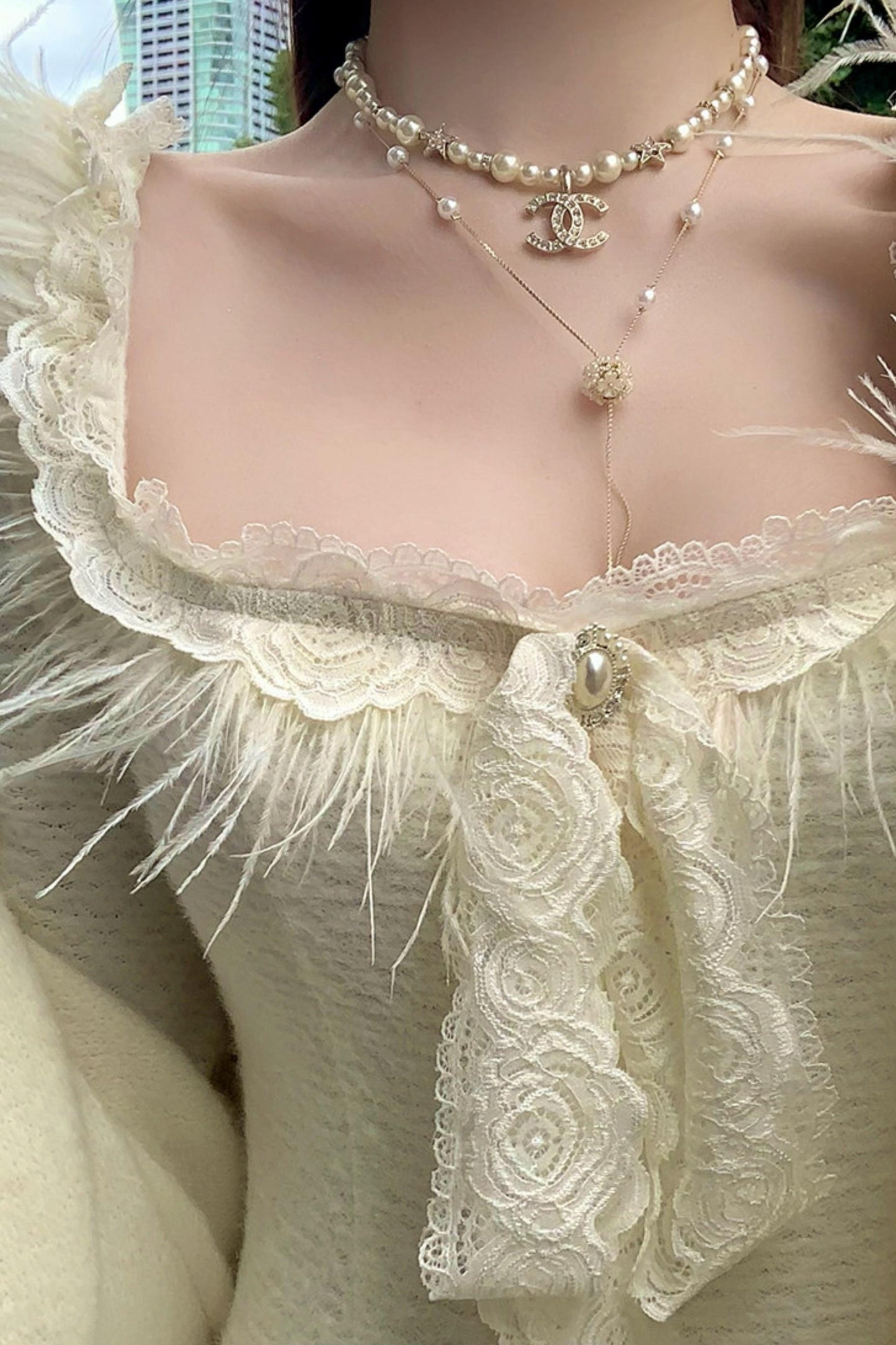 French Sweet Slim Lace Dress