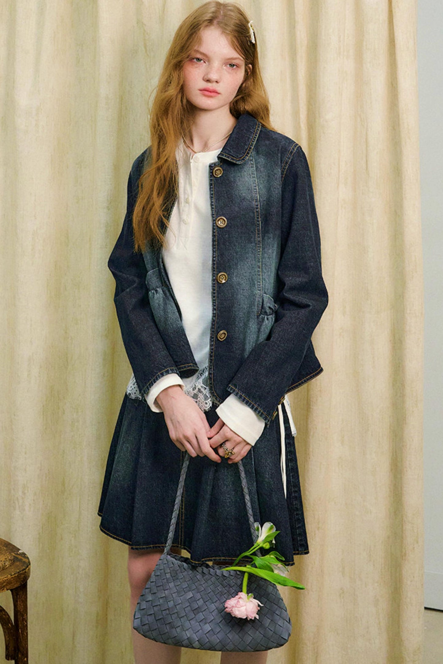 Love Diary Denim Jacket + Skirt