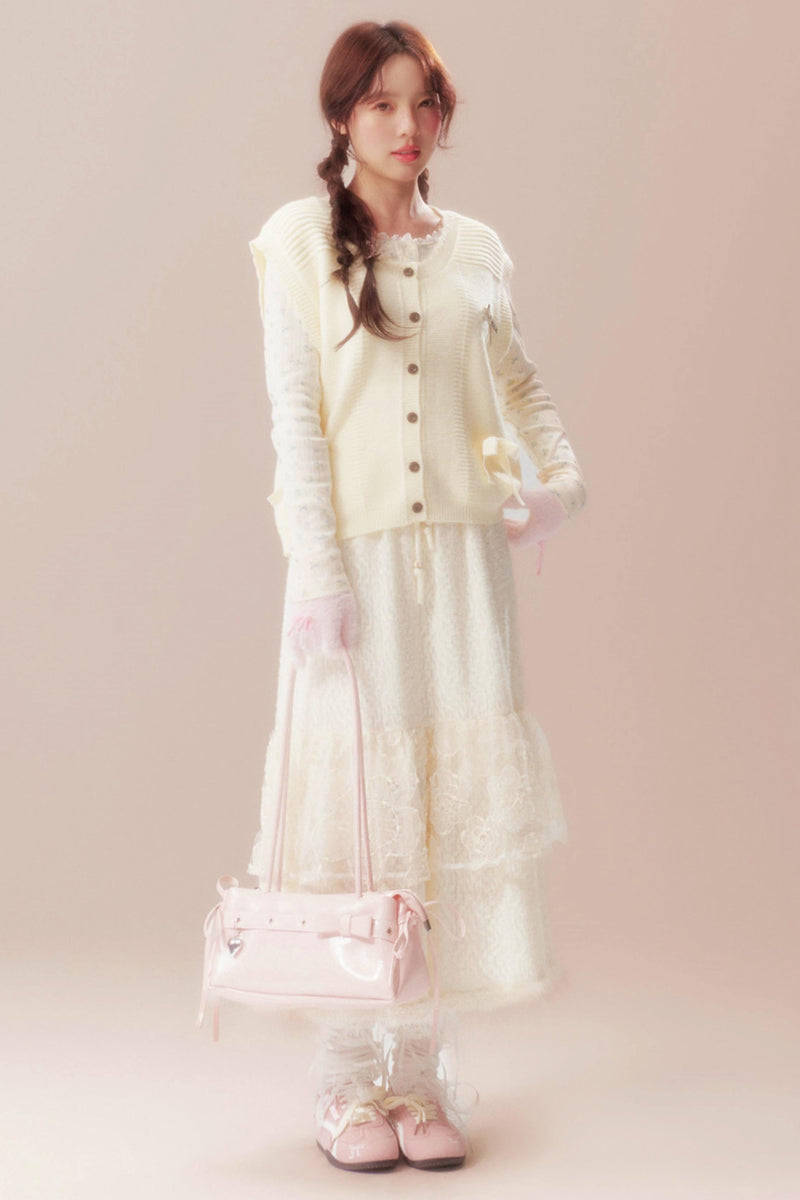 Moonlight Song Ribbon Knit Vest