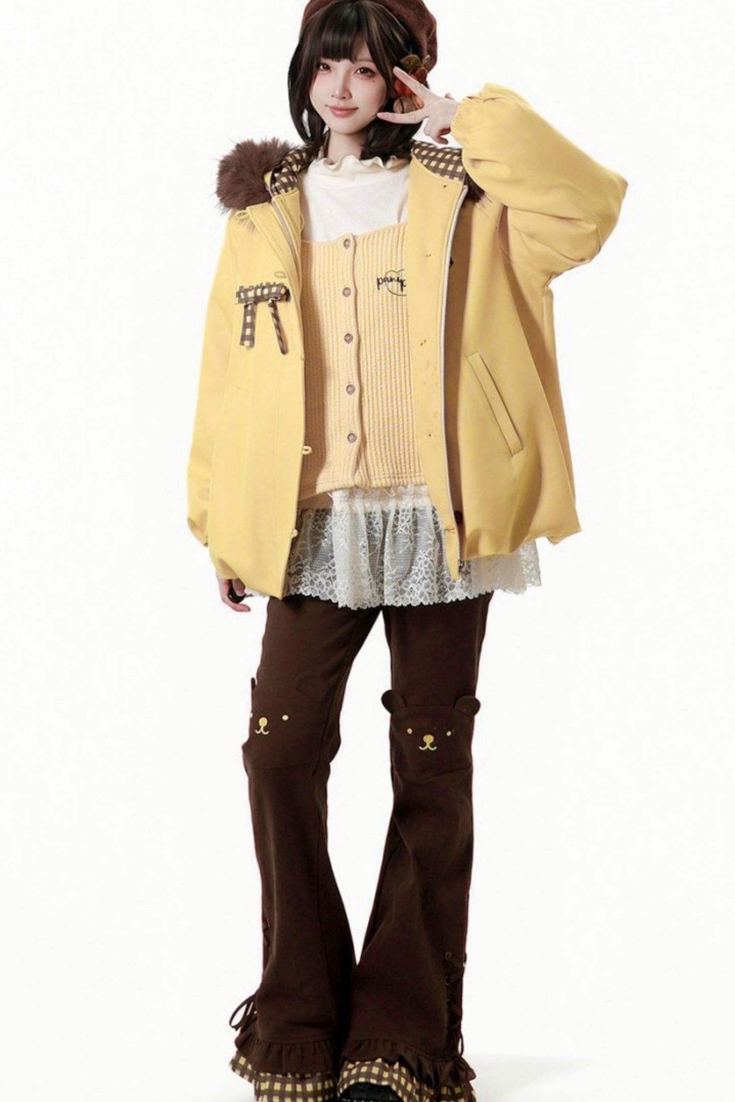 Milky Jacket + Top + Skirt + Pants + Camisole