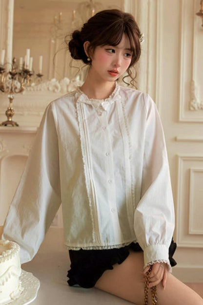 Pure White Lace Blouse