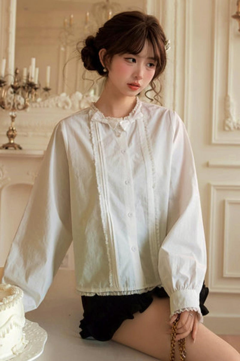 Pure White Lace Blouse