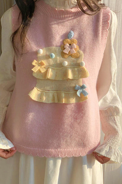 Mori Girl Knitted Vest + Dress