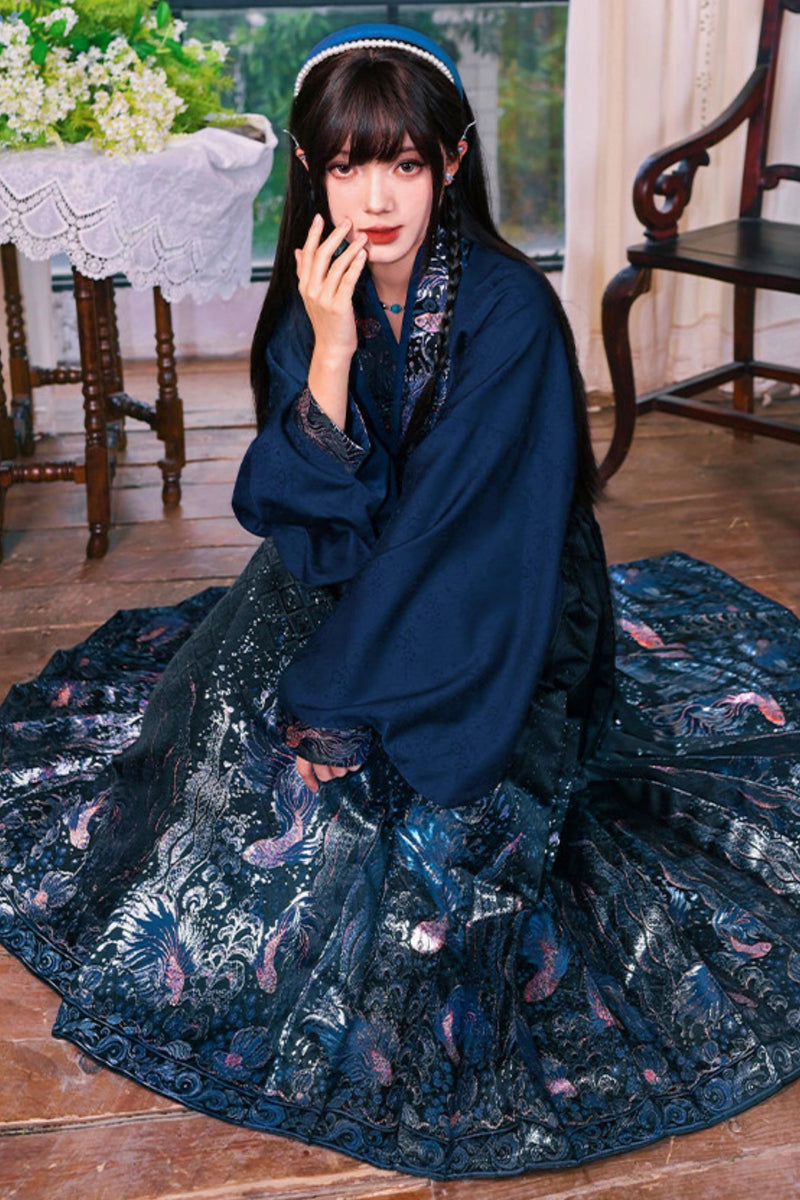 Gold Woven Hanfu Blouse