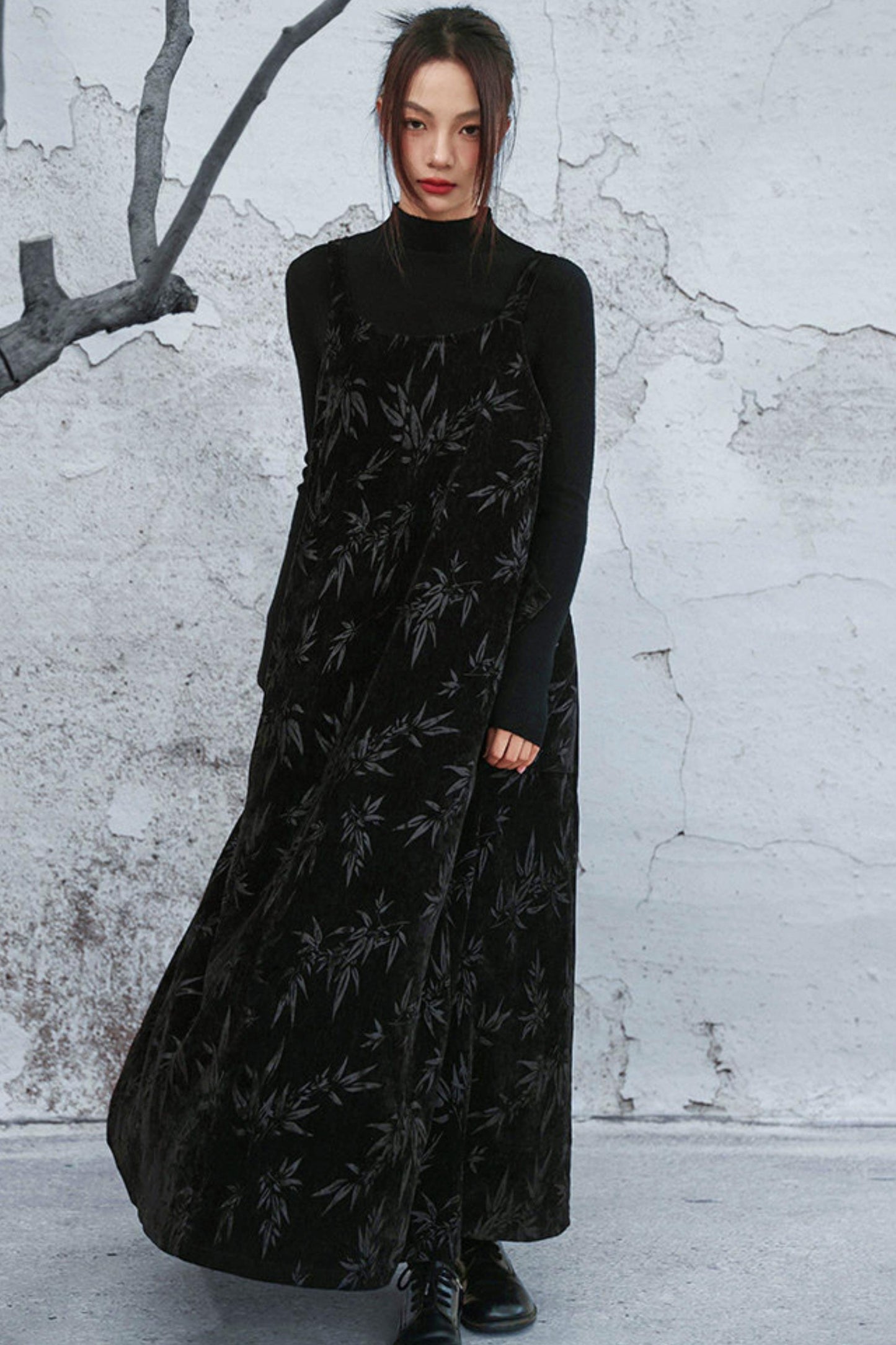 Chenille Dark Pattern Dress