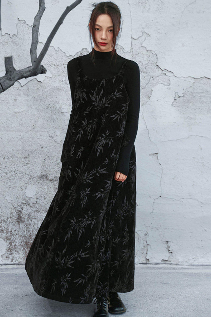 Chenille Dark Pattern Dress