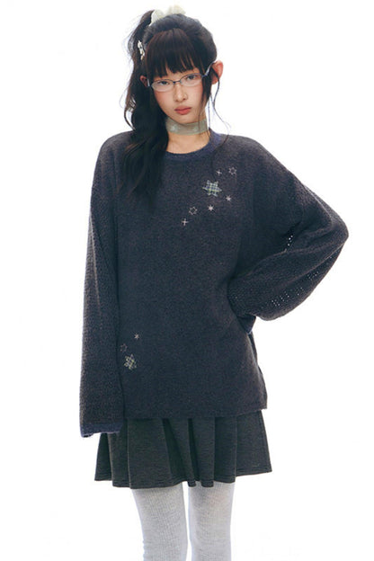 Six Point Star Knit Sweater