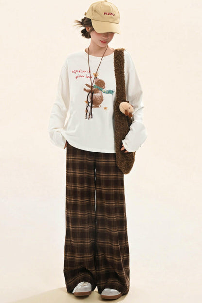 Sweet Bear Print Top
