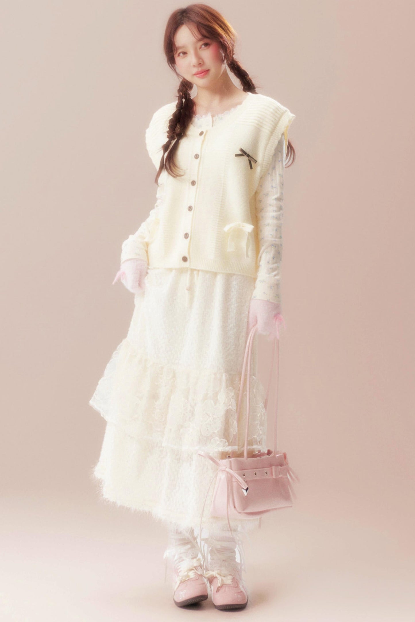 Moonlight Song Ribbon Knit Vest