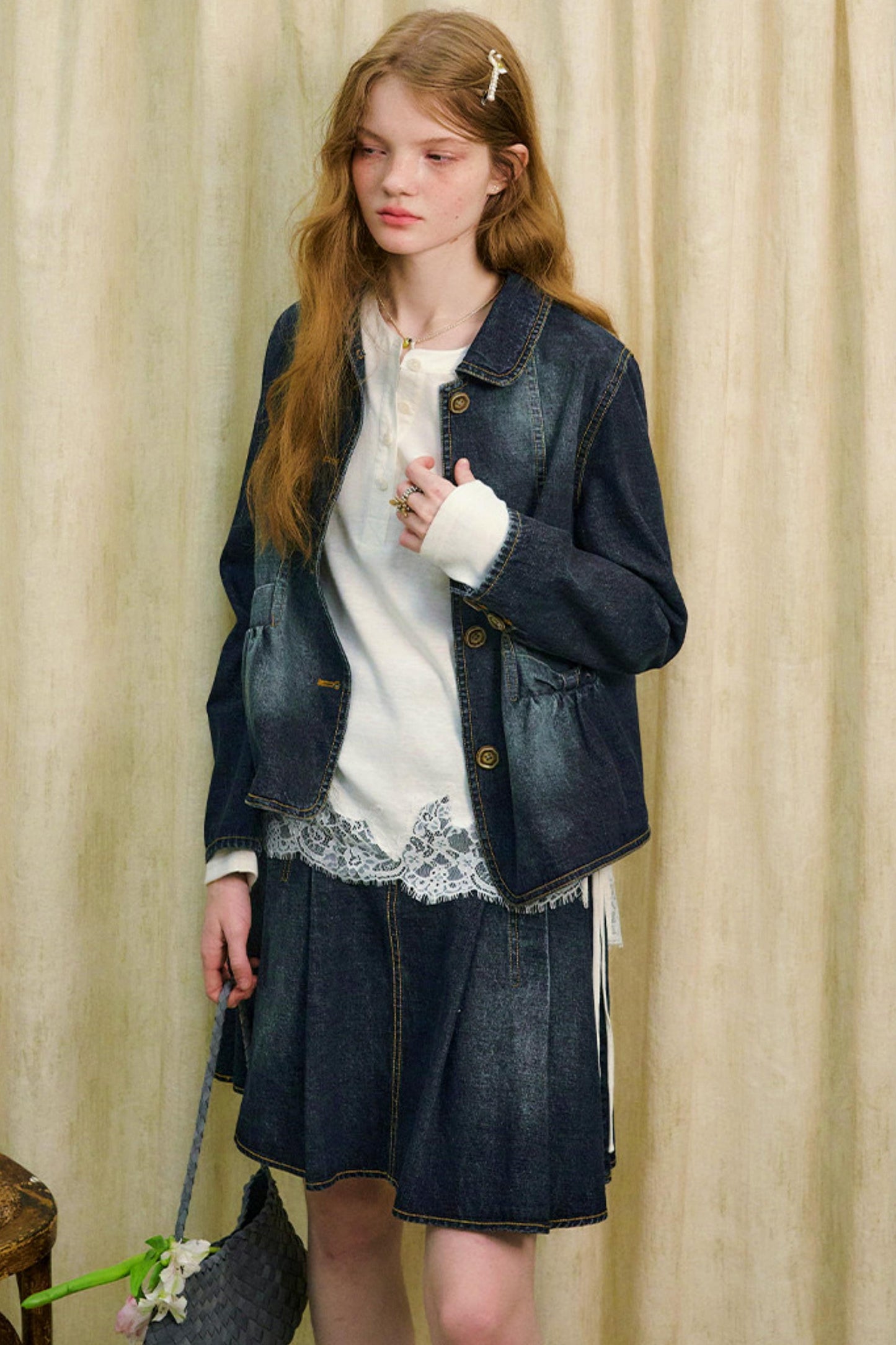 Love Diary Denim Jacket + Skirt