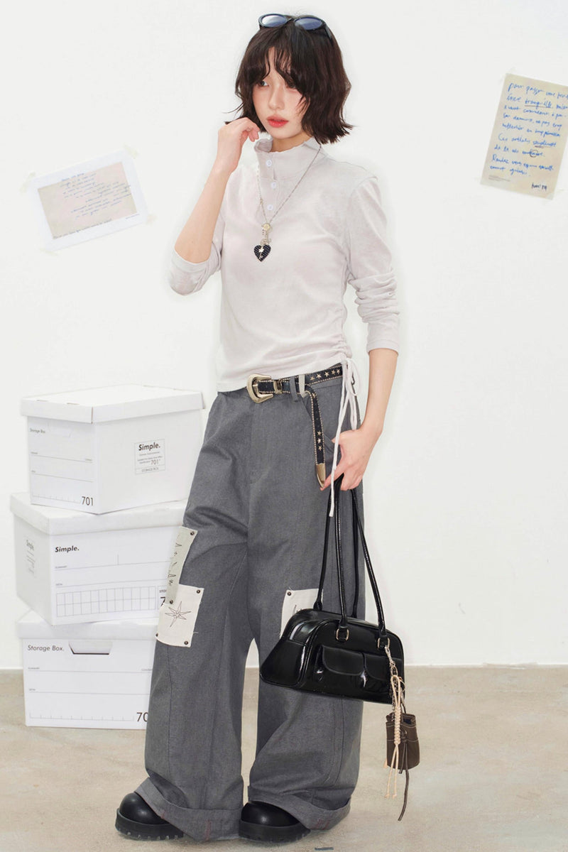 Ripple Drawstring Top
