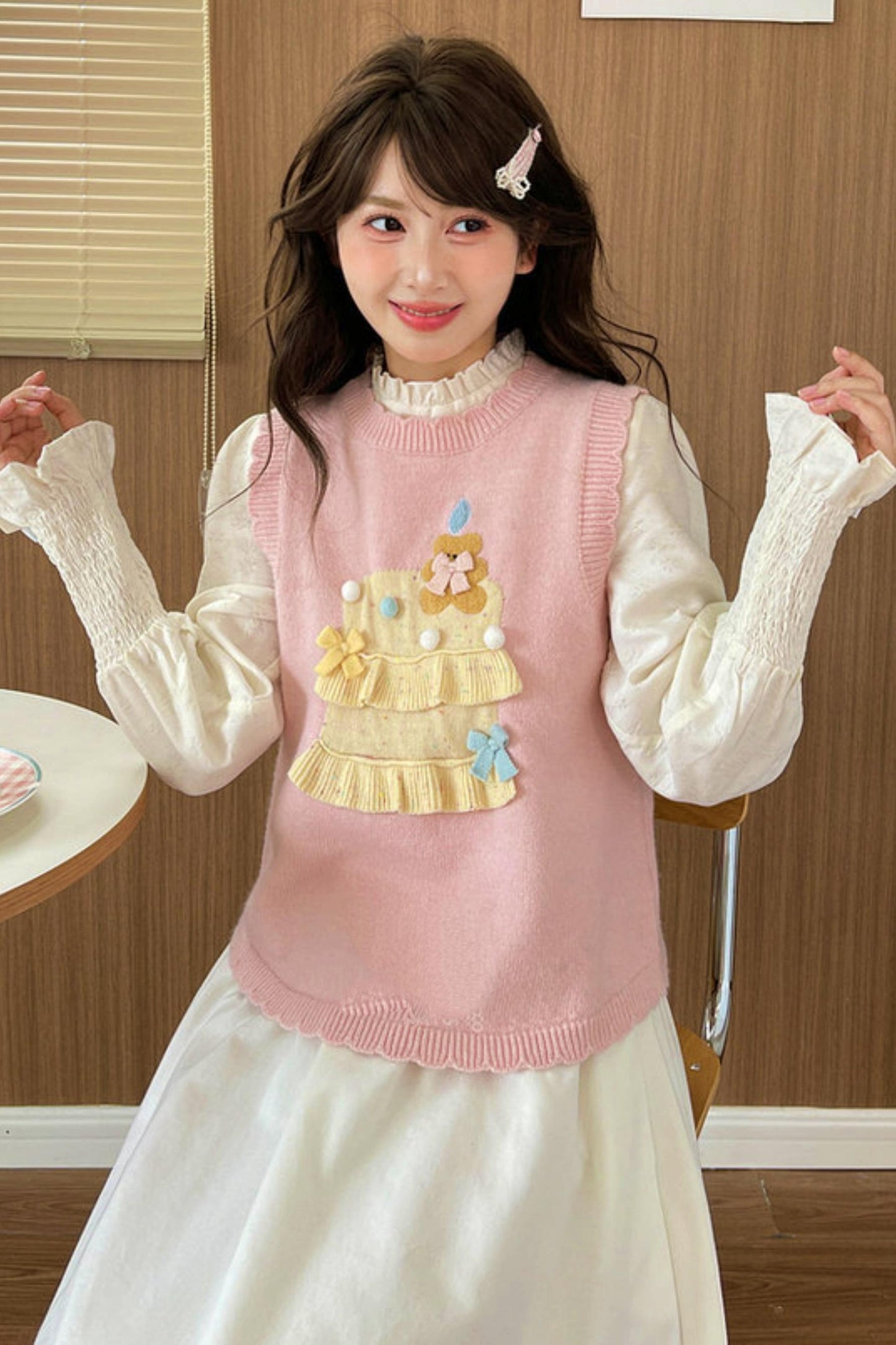 Mori Girl Knitted Vest + Dress