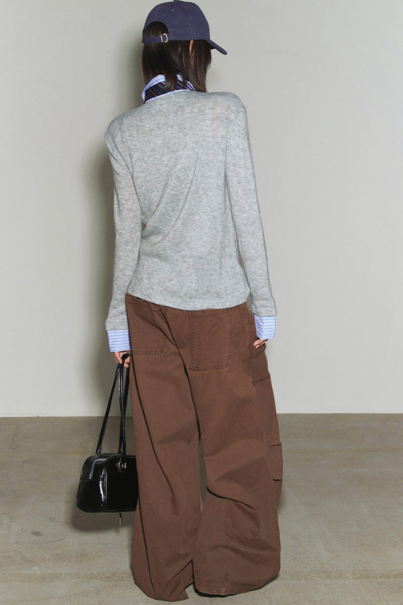 Preppy Knit Sweater Top