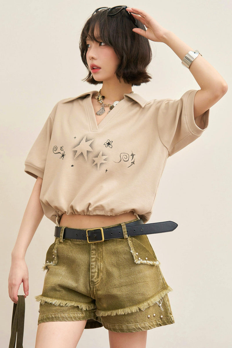Bubble Star Polo Top