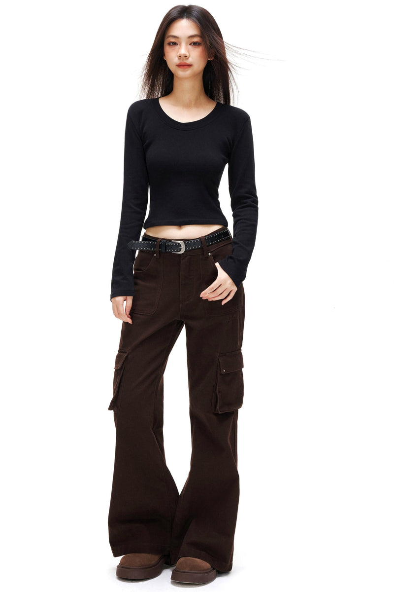 Open-neck Slim Top