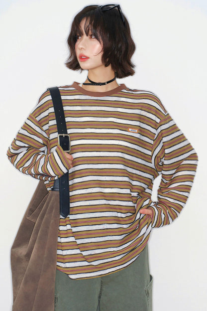 Striped Loose Mode Top