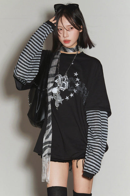 Gravity Patchwork Color Block Top