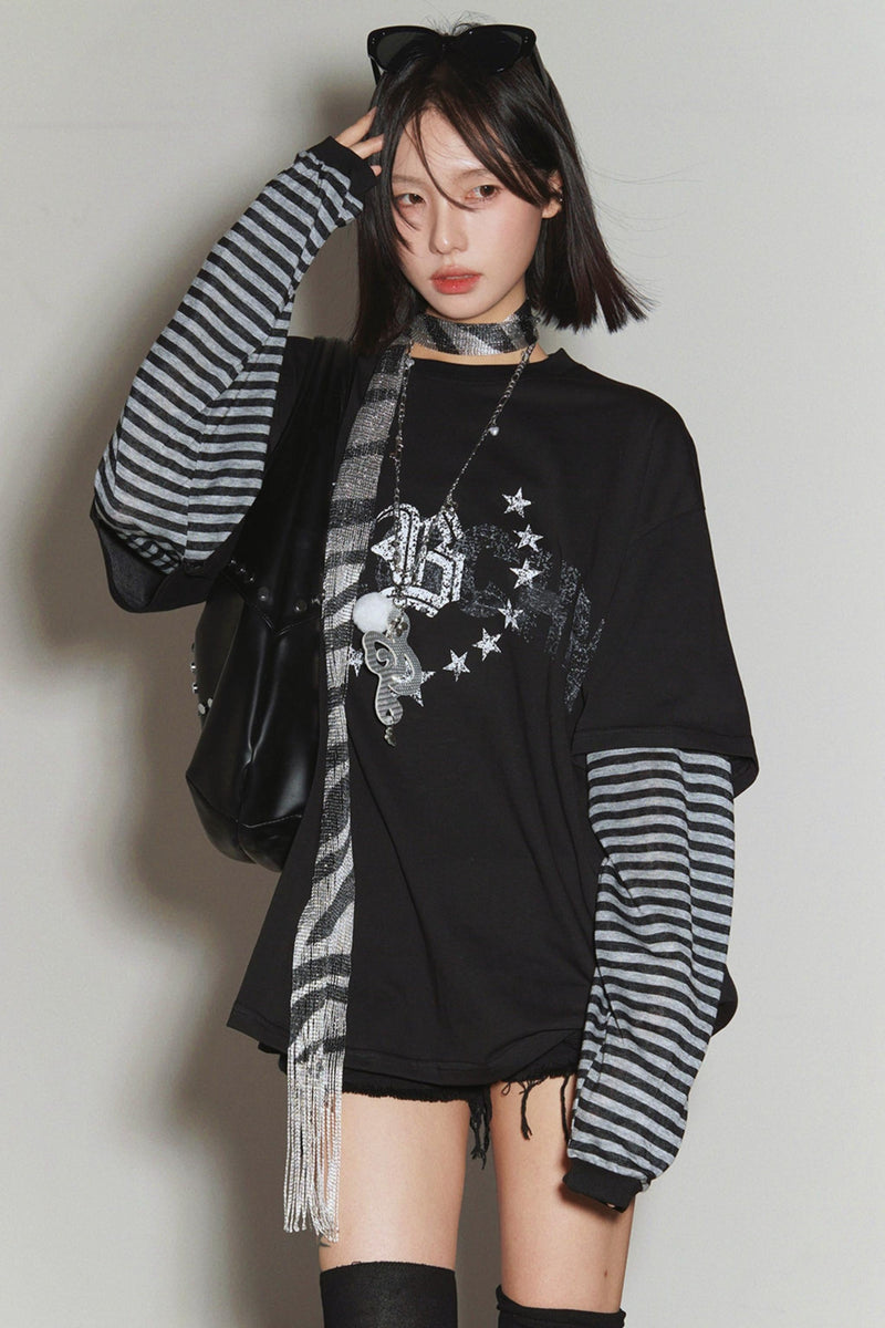 Gravity Patchwork Color Block Top