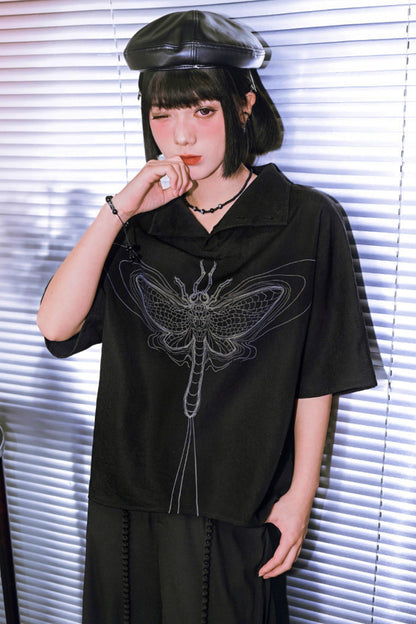 Eternity Printed Mid-sleeve Top