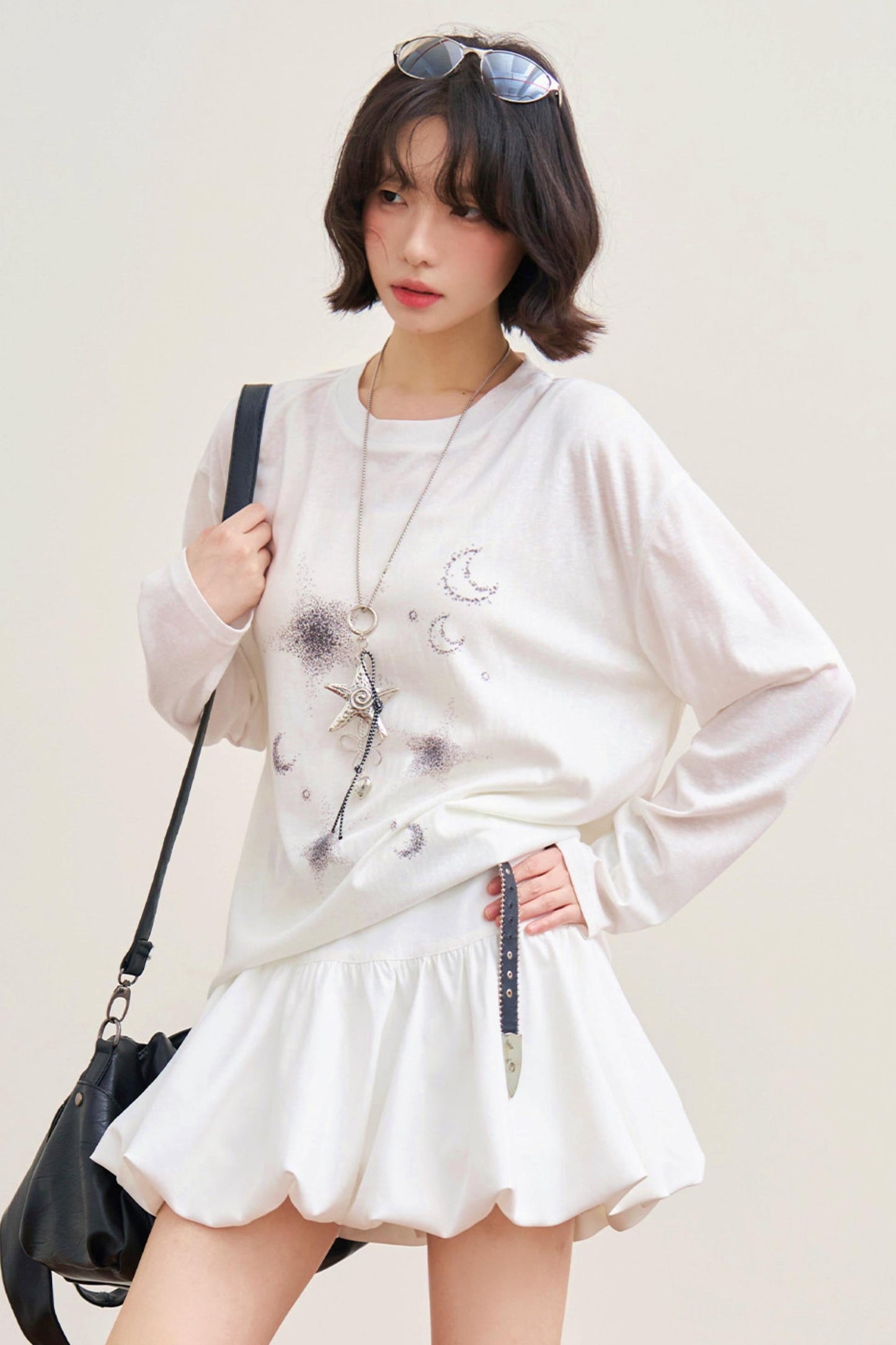 Sheer Moon Design Top
