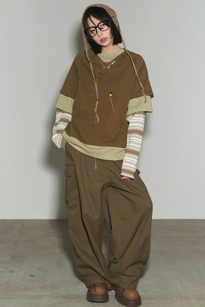 Gravity Patchwork Color Block Top