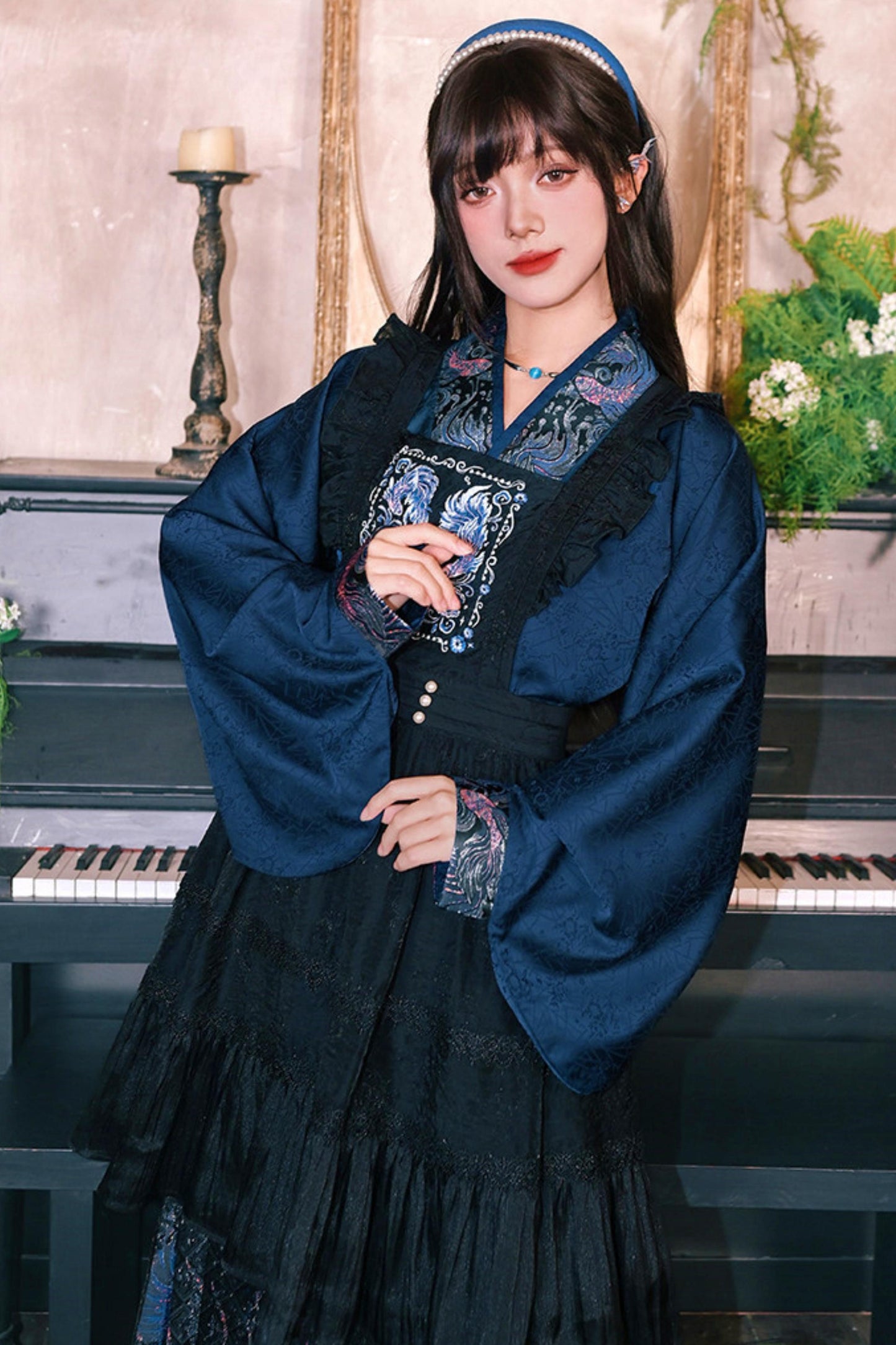 Gold Woven Hanfu Blouse