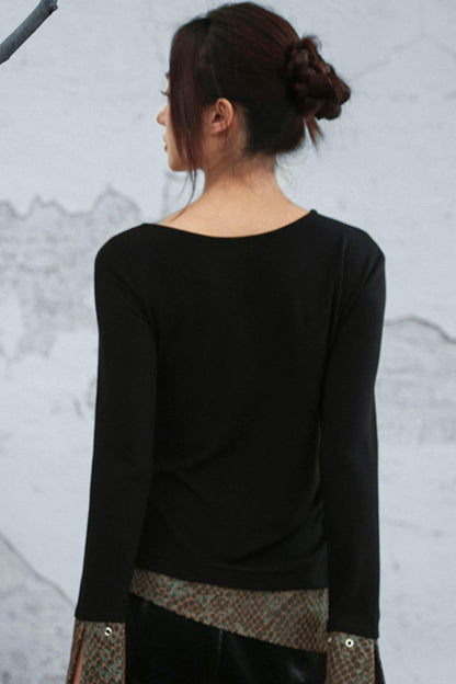 Fish Scale Jacquard Knitted Top