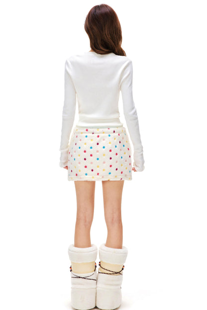 Love Star Button Slim Cardigan