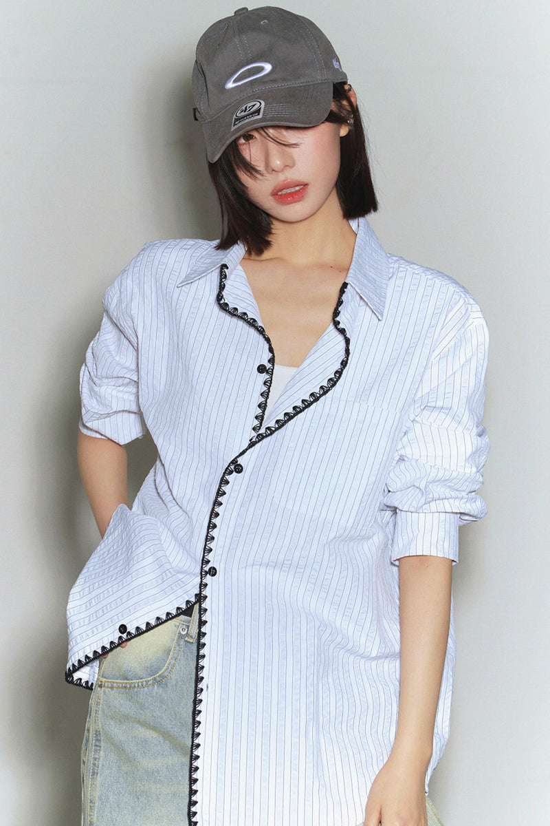 Gravity Lace Stripe Shirt